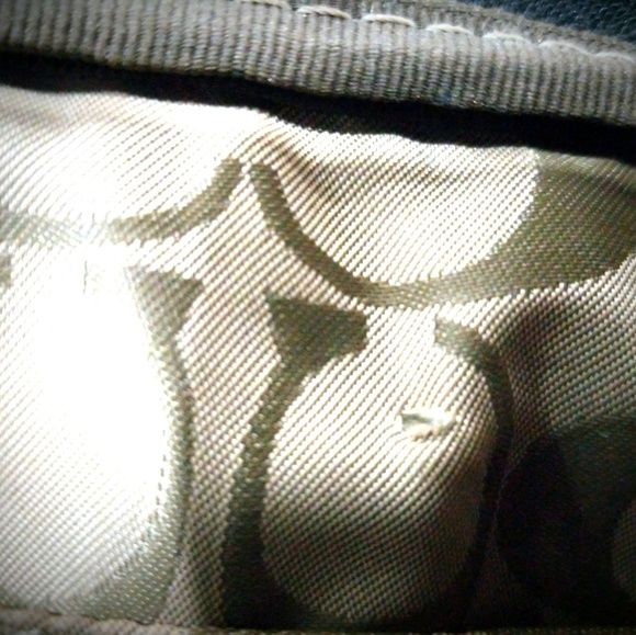 SOLD-NOT AVAILABLECoach Black Large Leather Clutch - Picture 4 of 5